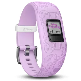Garmin vivofit Jr. 2 - Disney Princess Activity Tracker for Kids - Adjustable Band - Purple