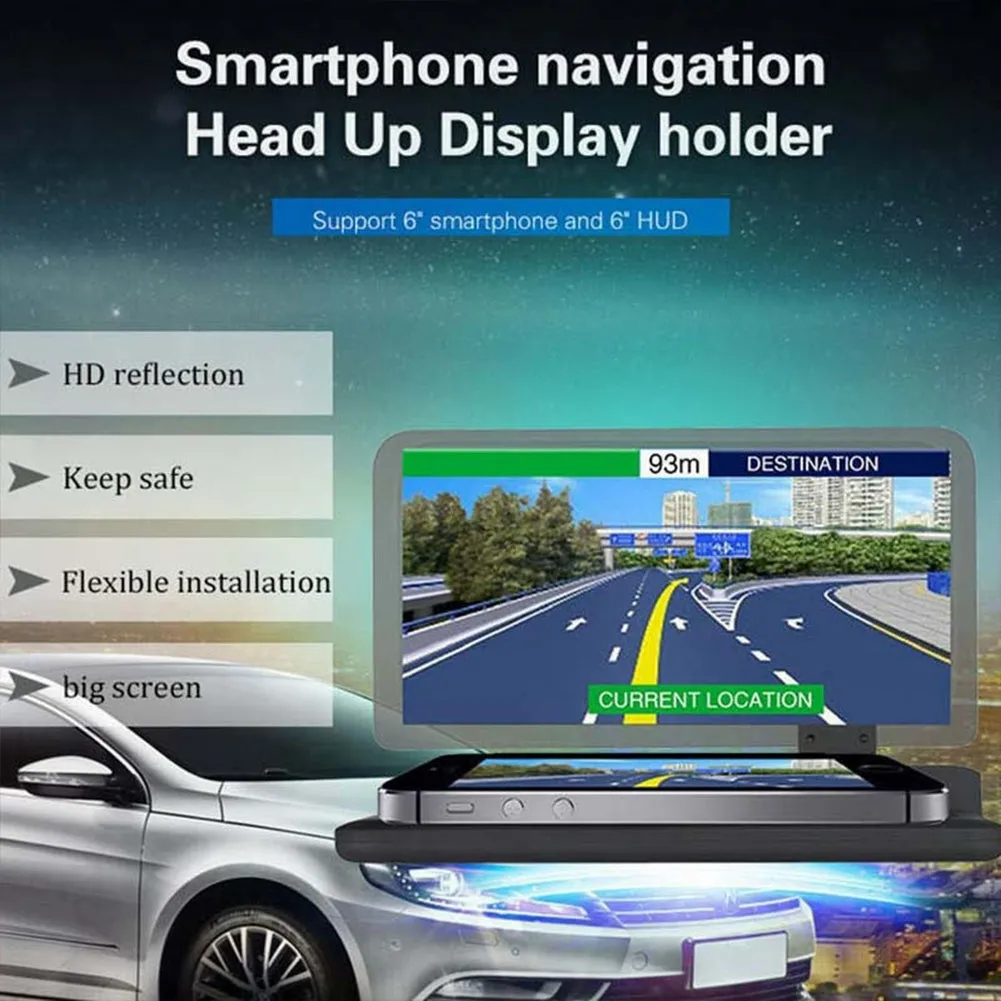 H6 6-inch Screen Car  Hud  Head-up  Display Projector Universal