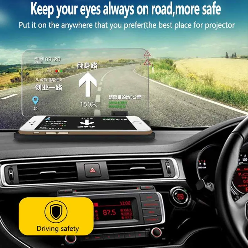 H6 6-inch Screen Car  Hud  Head-up  Display Projector Universal