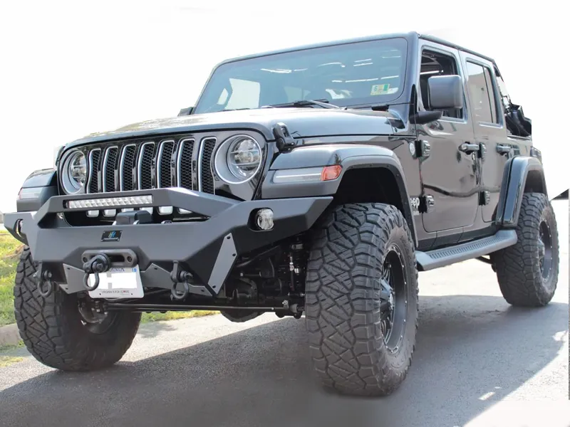 HAMMERHEAD Full Width Front Bumper Ravenger Series, Black Powder Coated  (no Accessories) for 18-up JL & JL Unlimited
