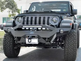 HAMMERHEAD Full Width Front Bumper Ravenger Series, Black Powder Coated  (no Accessories) for 18-up JL & JL Unlimited
