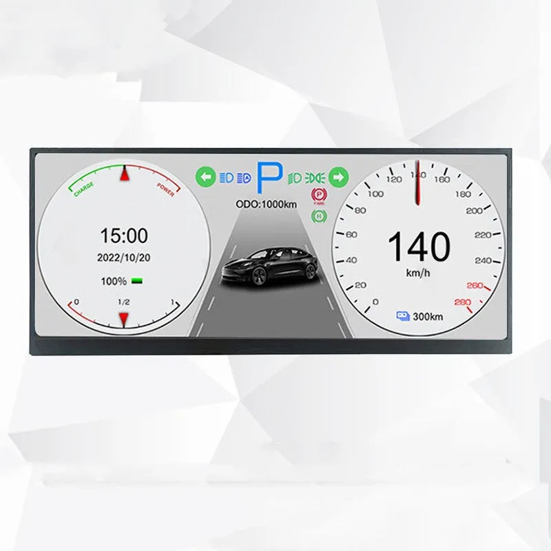 HD Multi-color Car Central Control Large Screen Vehicle Display
