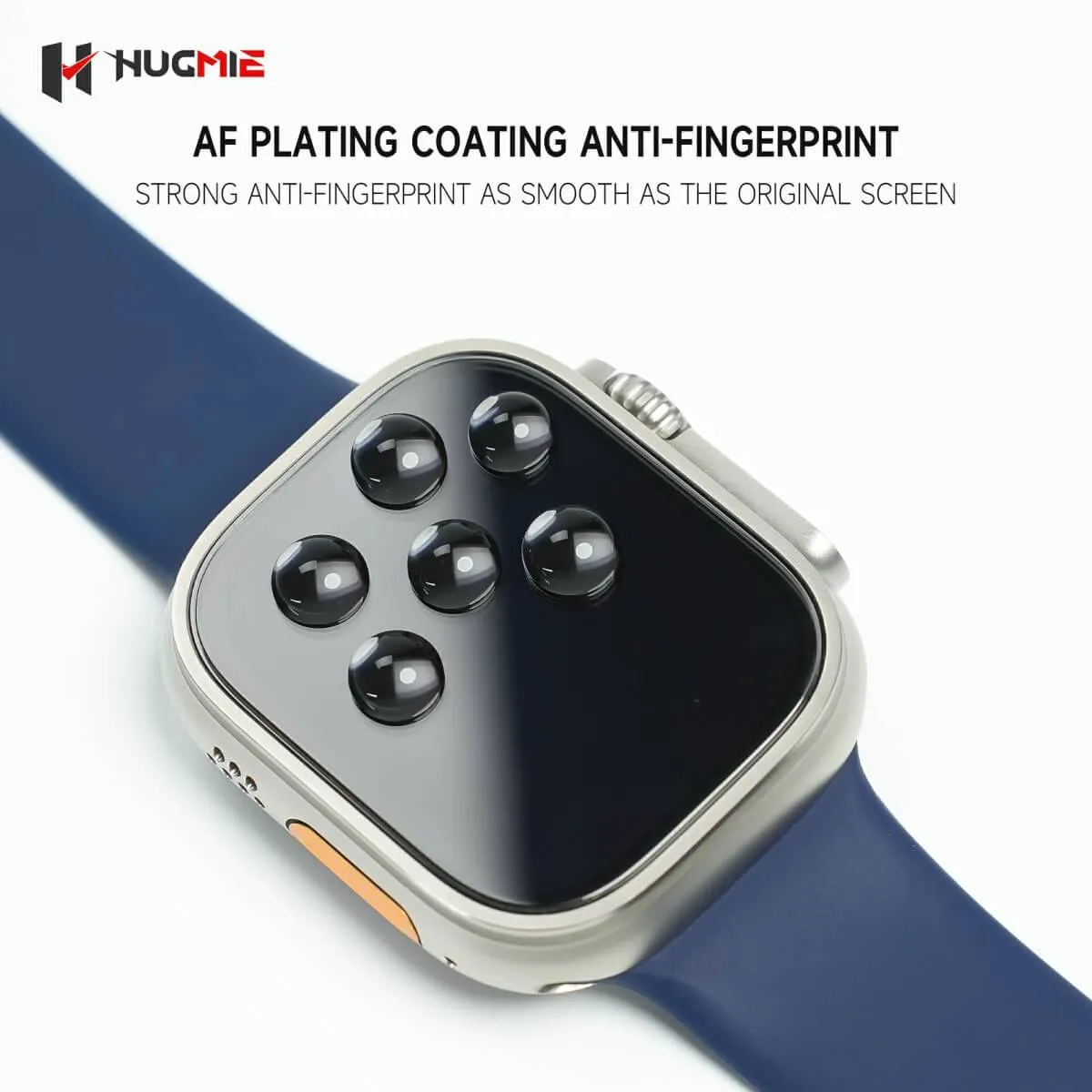 Hugmie® HD Tempered Glass Screen Protector With Automatic Stick Film Tool For iWatch Ultra 49mm