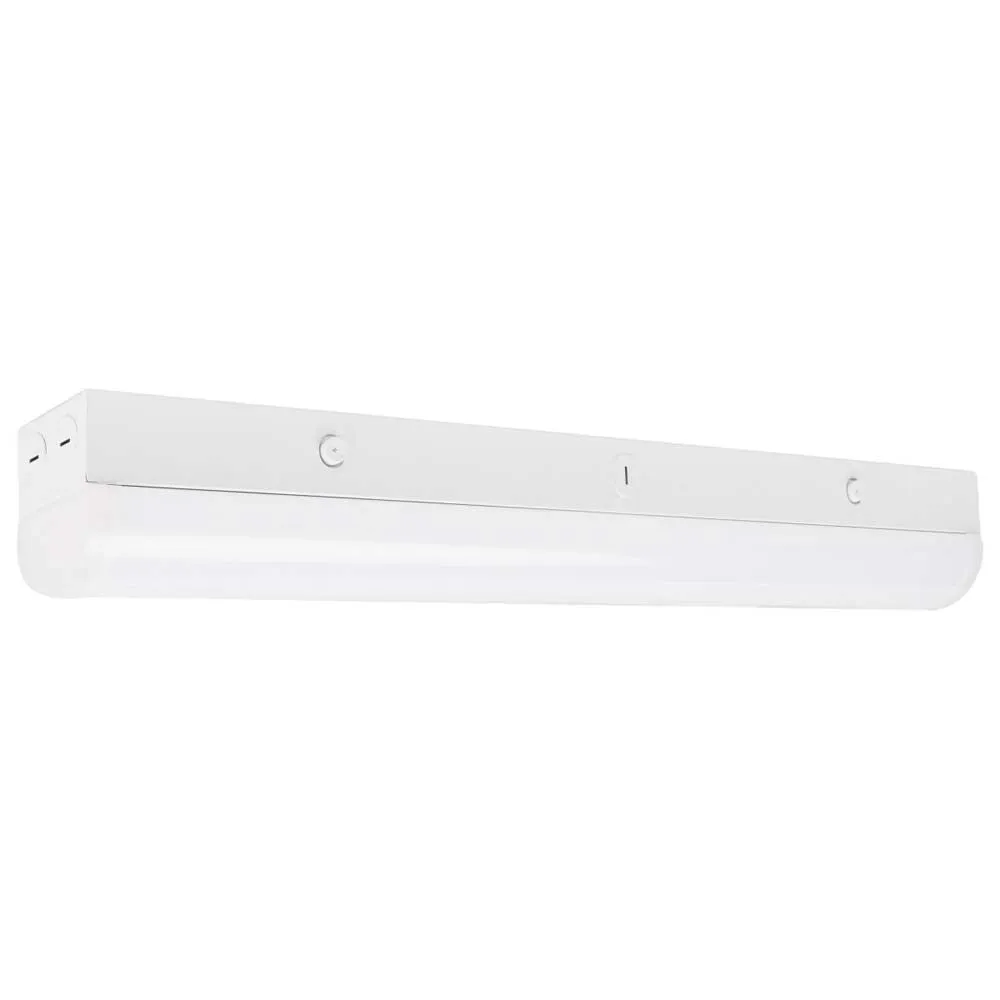 LED 2-ft Linear Strip Light 20W White Finish CCT Tunable 100-277V EM & Sensor