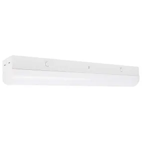 LED 2-ft Linear Strip Light 20W White Finish CCT Tunable 100-277V EM & Sensor