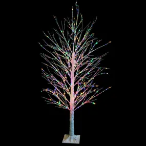 LED Multicolour Twinkling Dazzling Birch Tree (1.8m)