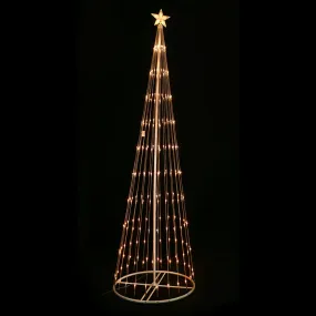 LED Warm Digital Flashing Strands Tree (2.4m)