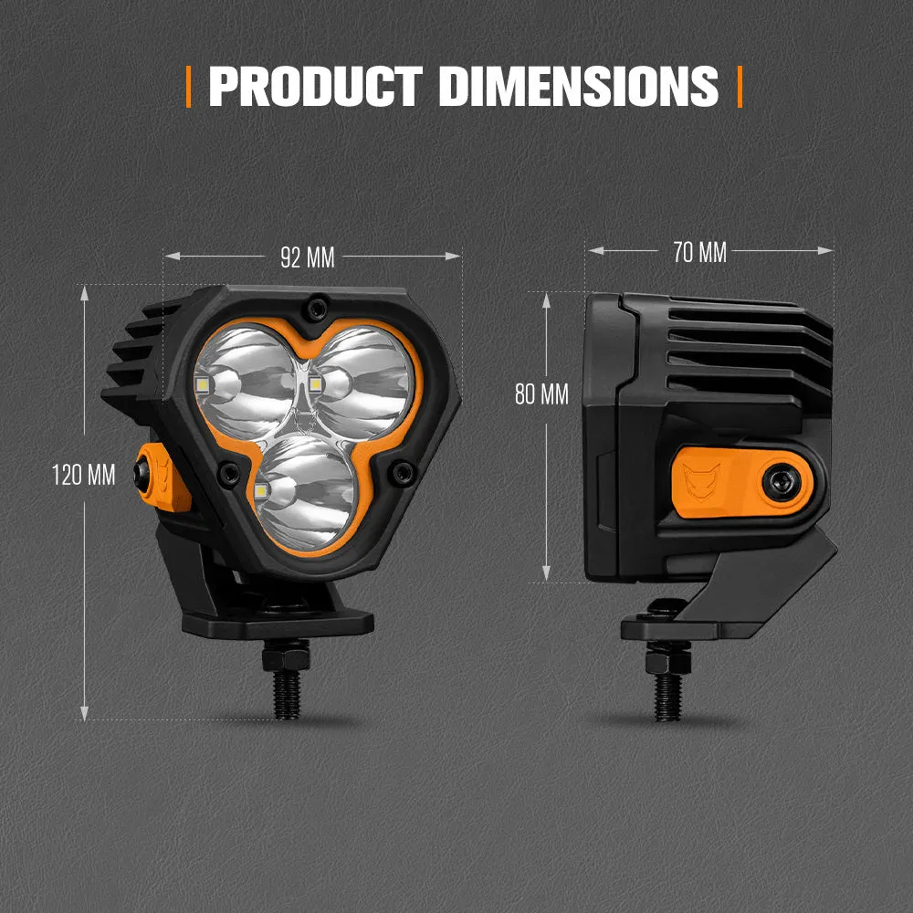 Lightfox 3 inch 1Lux@360m (Single) IP68 3,236LM