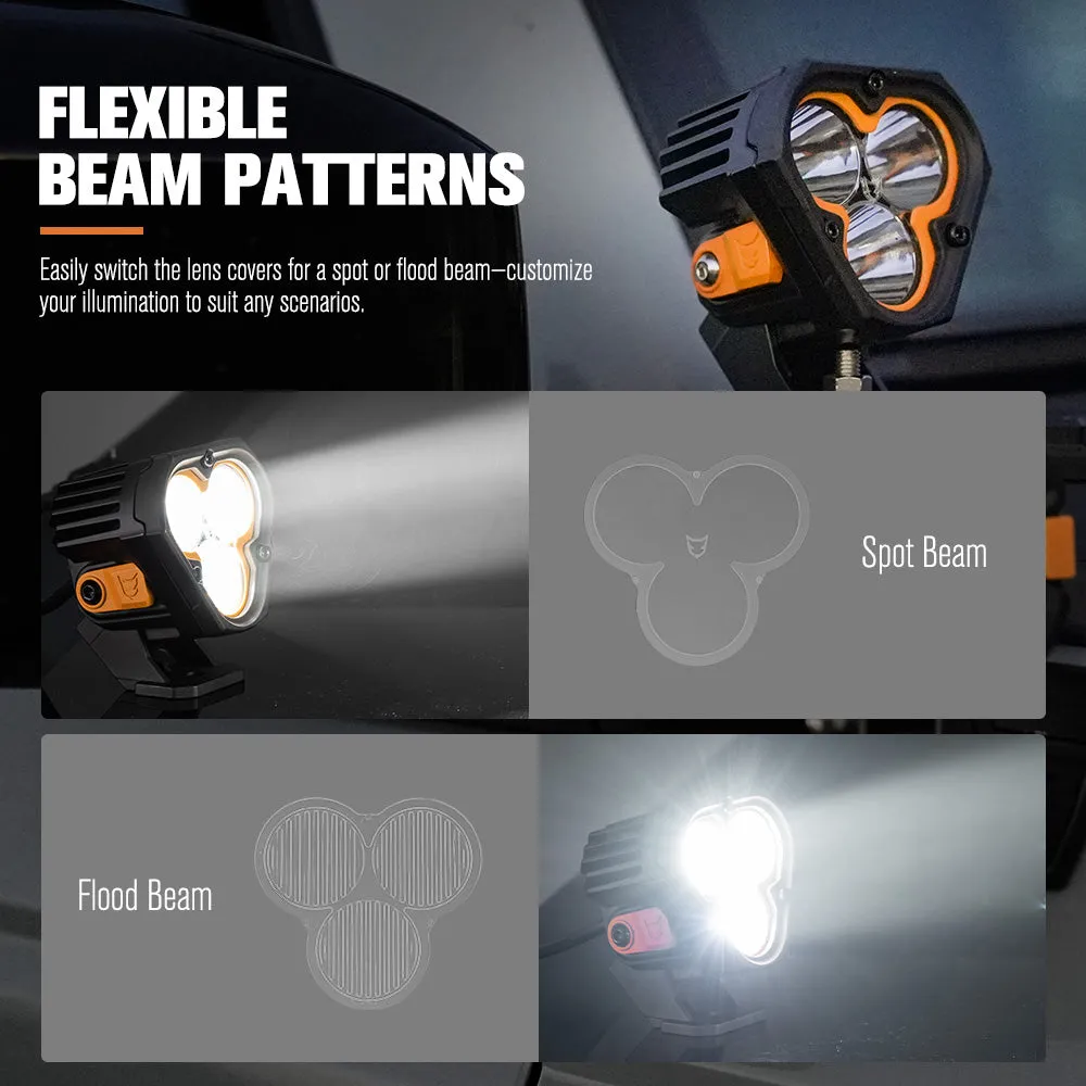 Lightfox 3 inch 1Lux@360m (Single) IP68 3,236LM