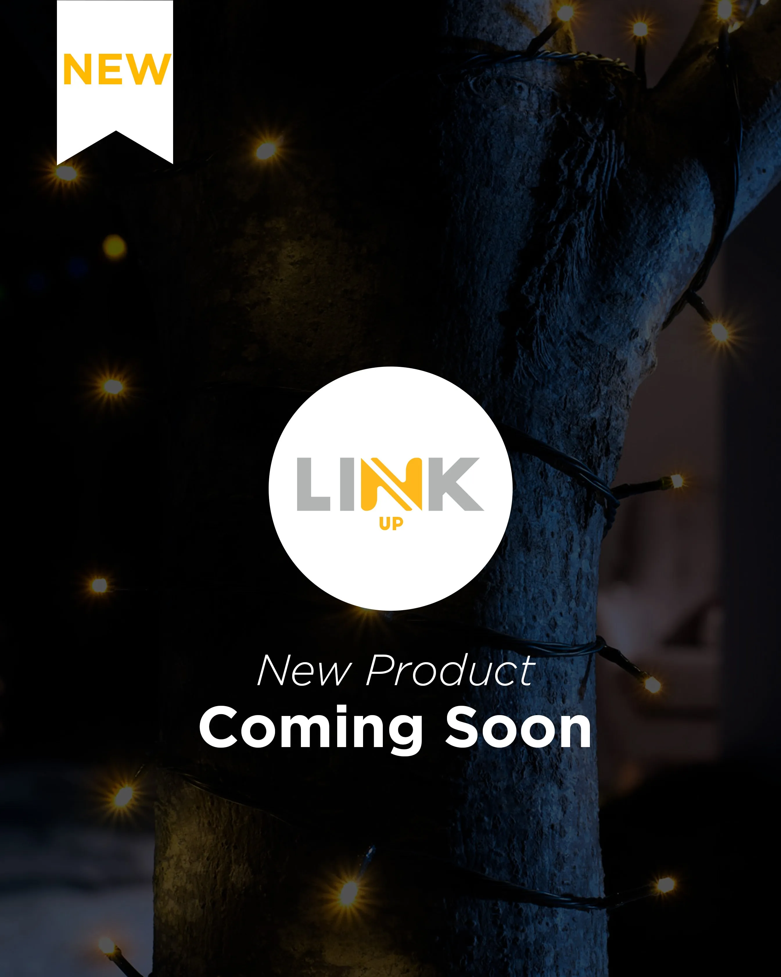 LINK UP LED String Lights, Black Cable, Pink / White