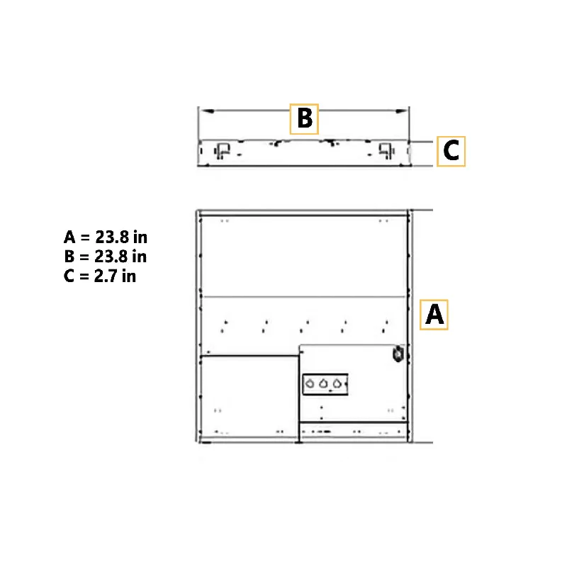 Lumination PVT 2x2 LED Volumetric Troffer, 3CCT & Lumens Switchable