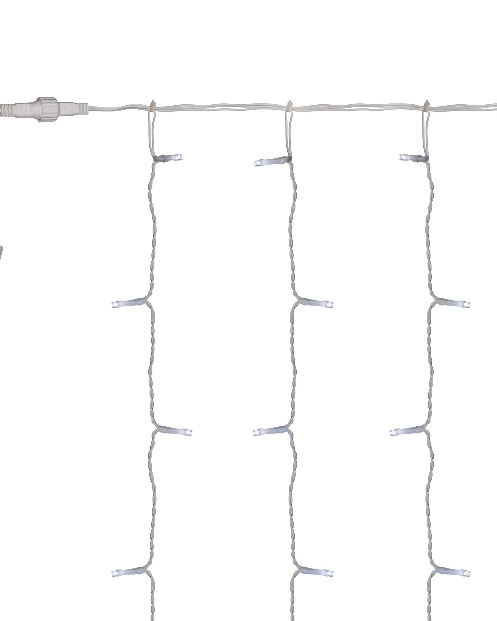 Multi-Function 300 LED Connectable Curtain Light String, Bright White