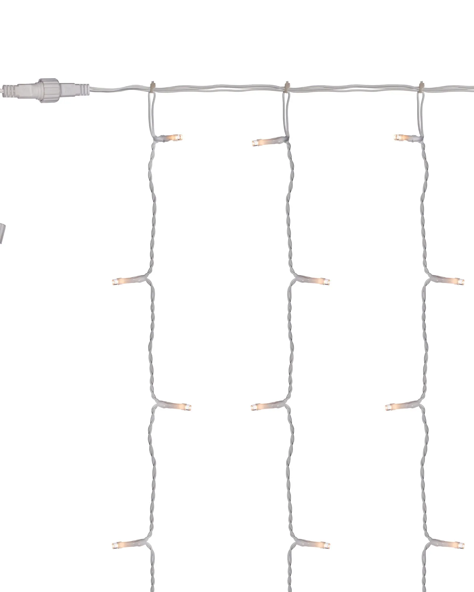 Multi-Function 300 LED Connectable Curtain Light String, Warm White