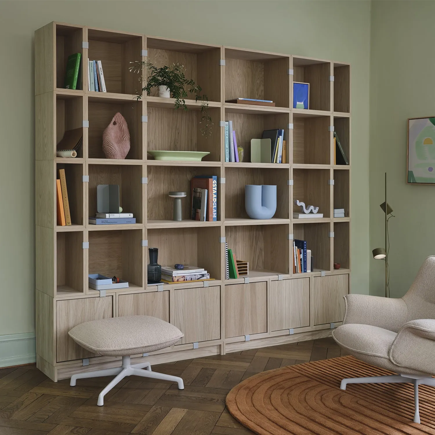 muuto | stacked storage system | module with backboard | large oak