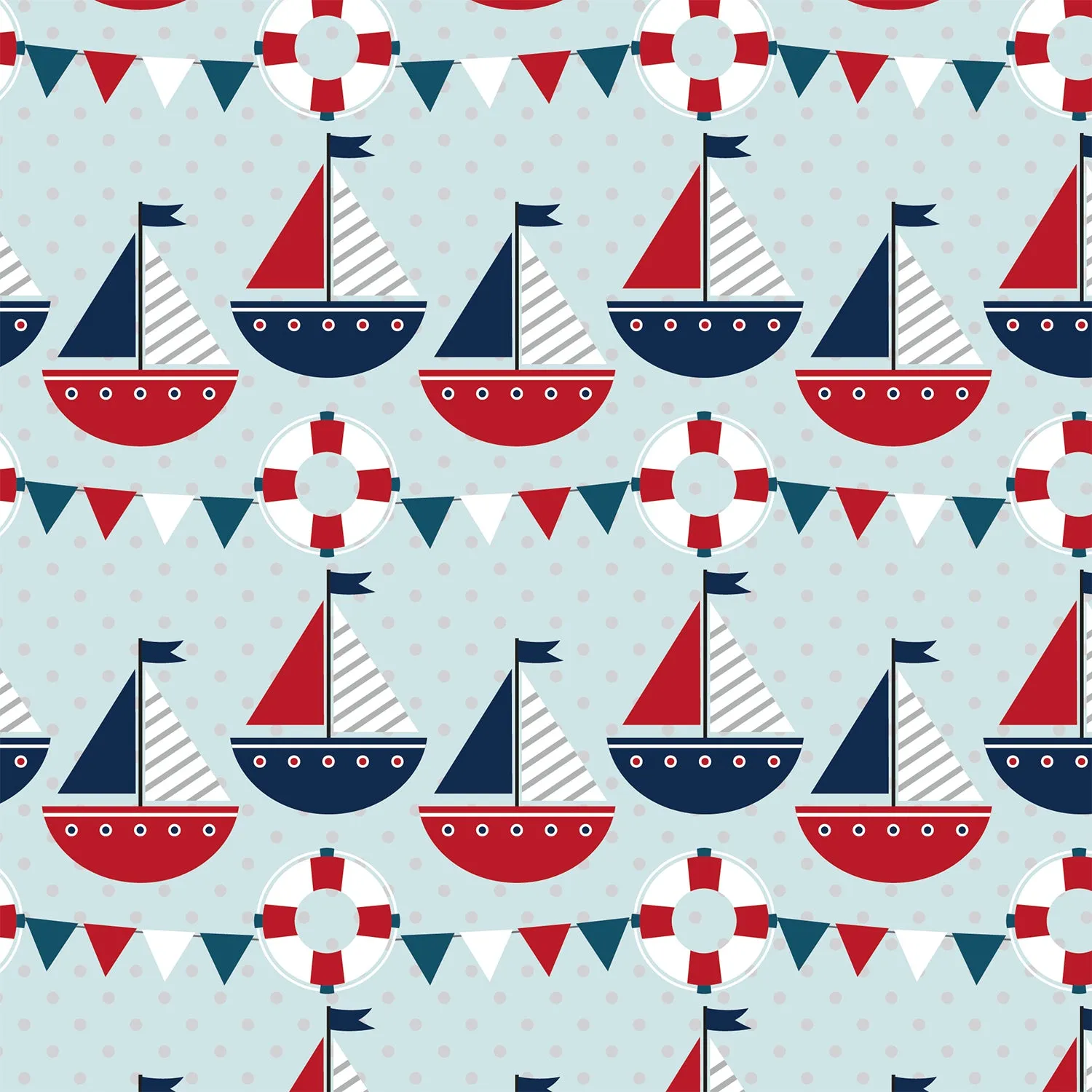 Navigation Boat Flat Wrapping Paper Sheet 19.7" X 27.6"