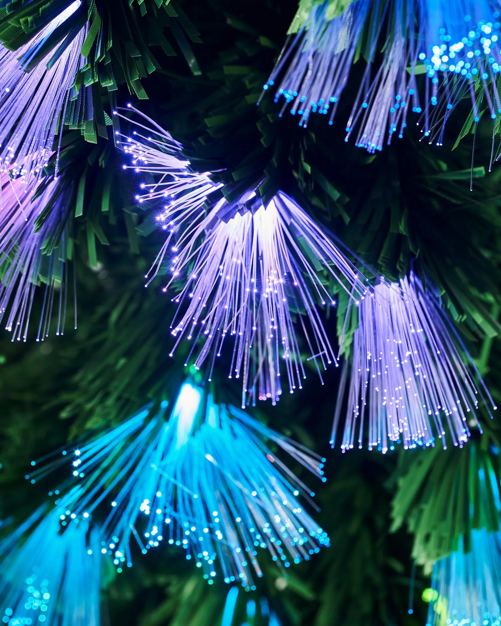 Pre-Lit Colour Changing Fibre Optic Christmas Tree, 5 ft