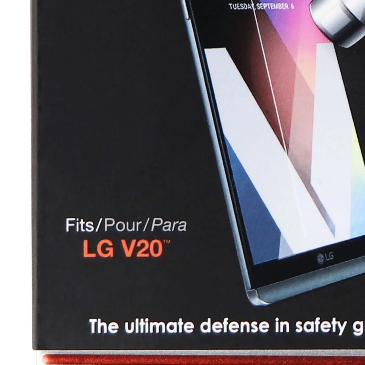 Qmadix Invisible First-Defense 9H Tempered Glass for LG V20 - Clear
