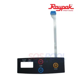 Raypak Switch Decal Membrane For Heaters | 009492F