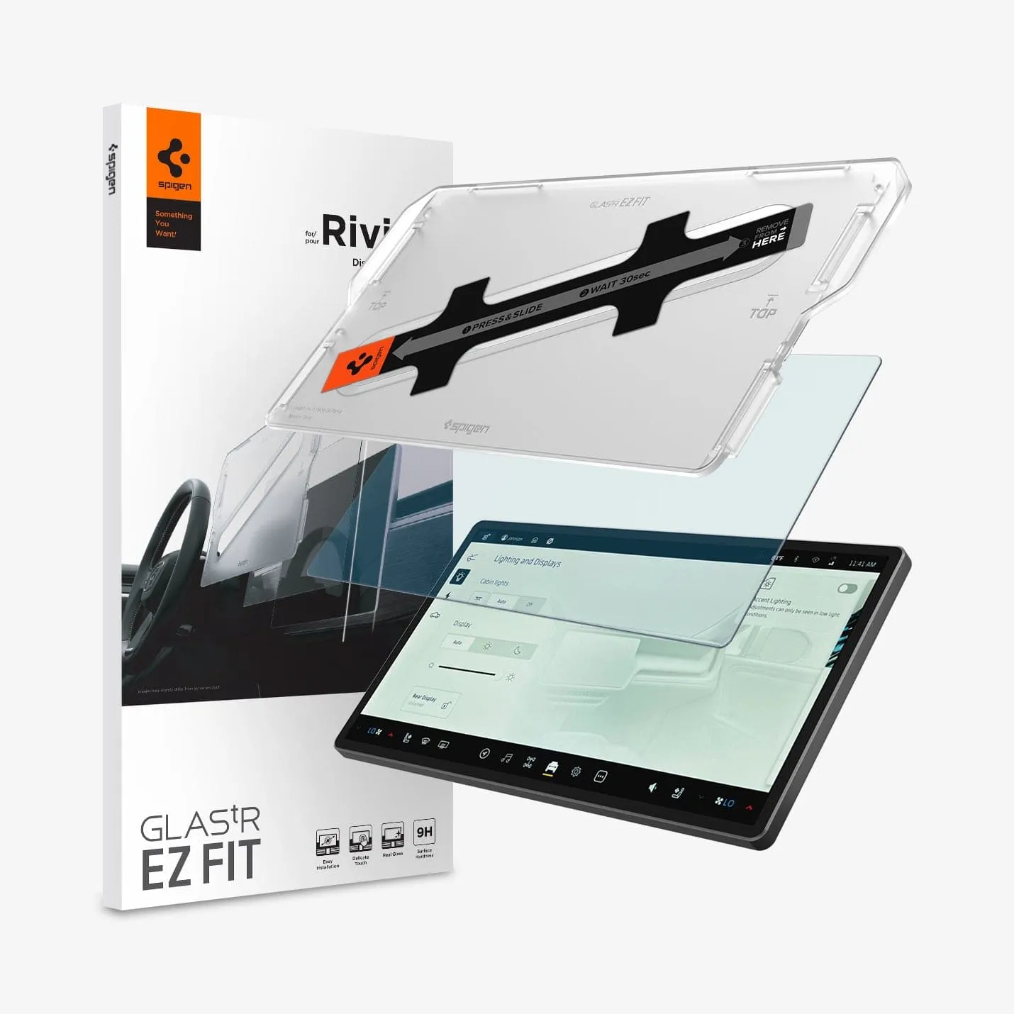Rivian Models - Screen Protector GLAS.tR EZ Fit | Anti-Glare