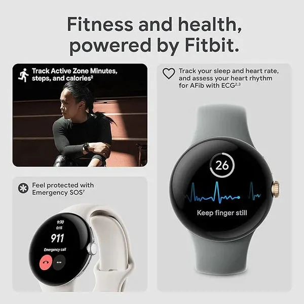 Smartwatch Pixel 2 : GPS   Cellular, Advanced Health Tracking, Oxygen & ECG Features, Water Resistance | 1-Year Warranty | 14-Day Hassle-Free Returns   Free Earbuds Pro2 [Imported Quality]