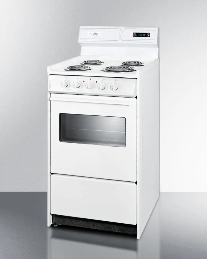 Summit 20" Wide Electric Coil Top Range - WEM130KW