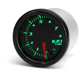 Universal 2" 52mm Tachometer 8K RPM Gauge, Digital 7-Color LED Display Car Meter