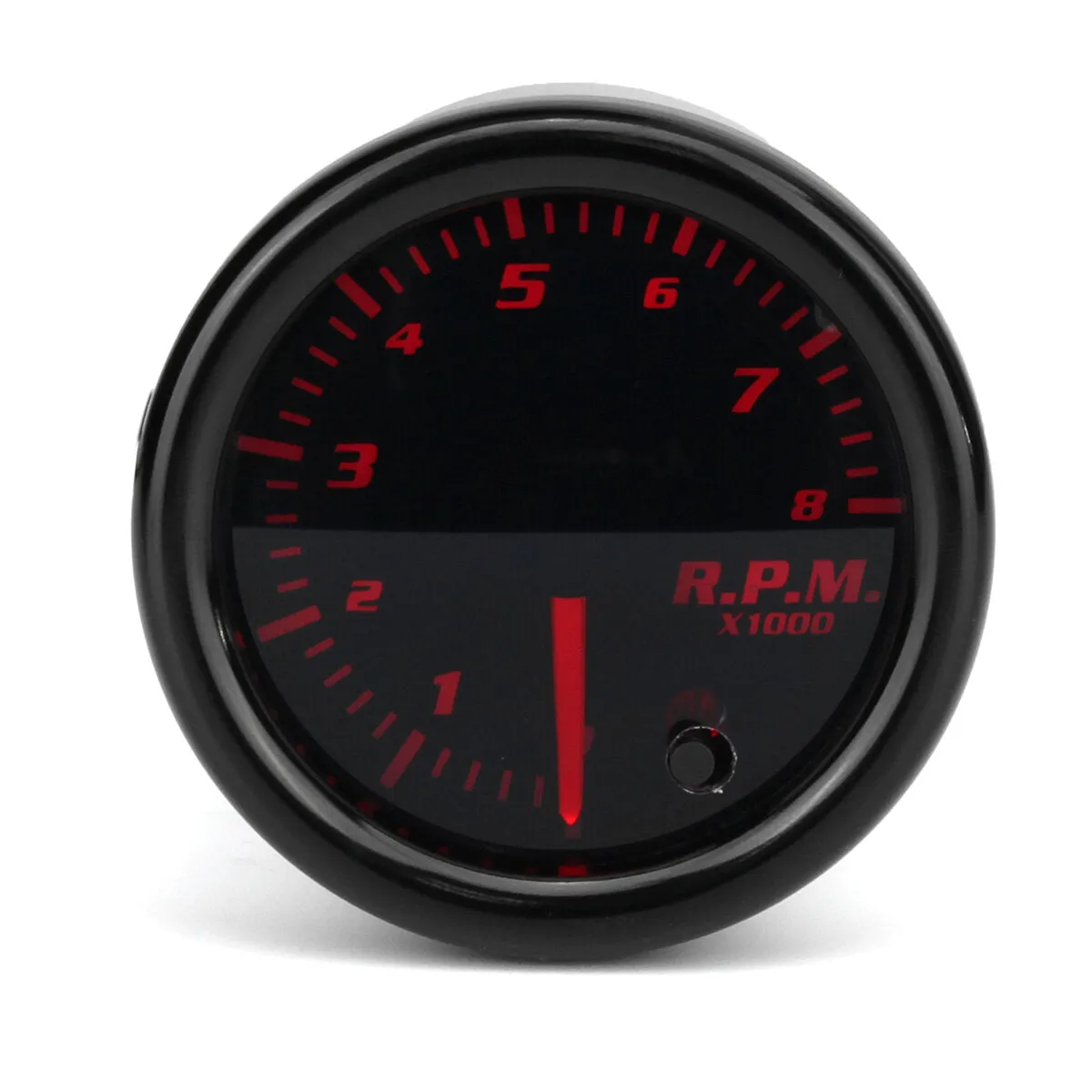 Universal 2" 52mm Tachometer 8K RPM Gauge, Digital 7-Color LED Display Car Meter