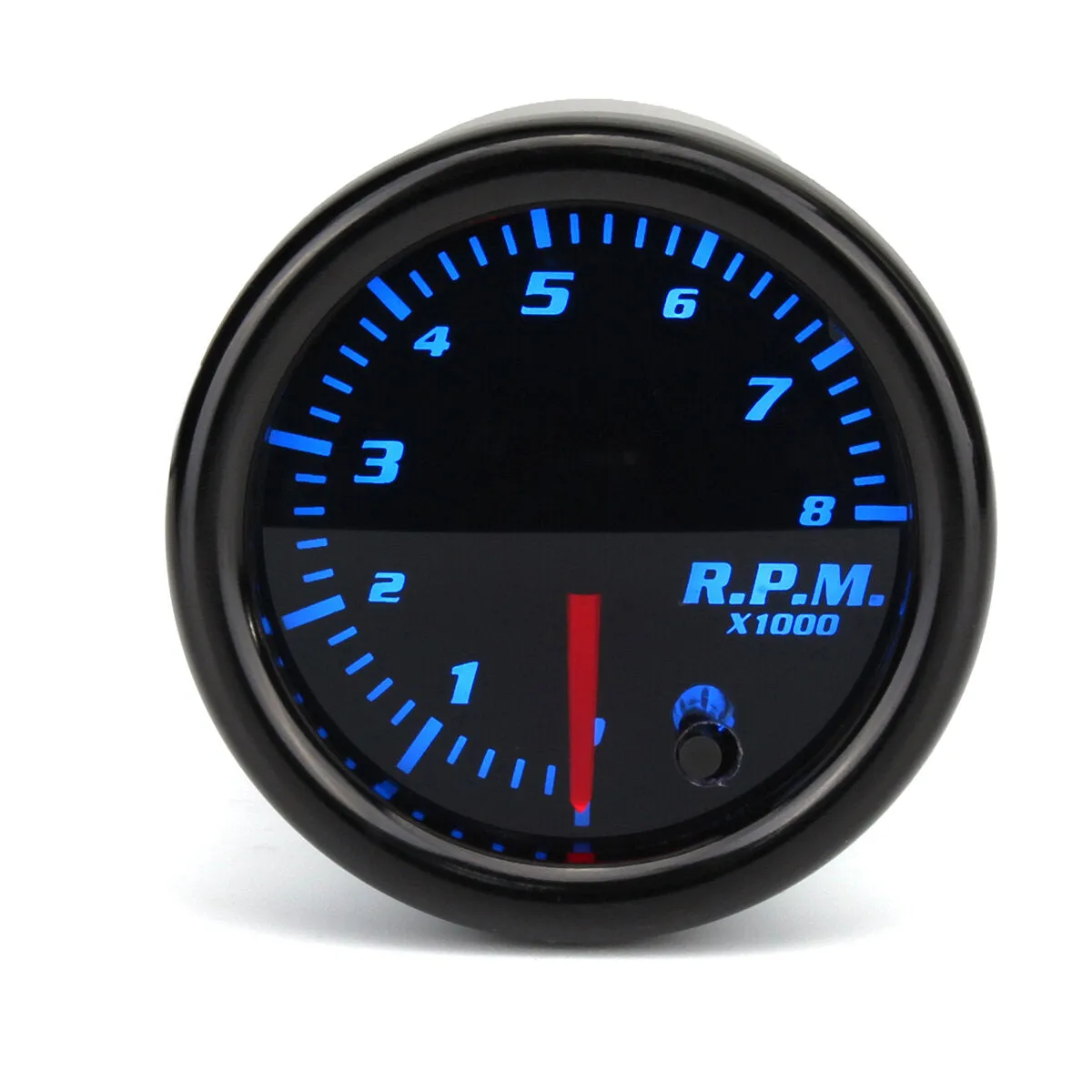 Universal 2" 52mm Tachometer 8K RPM Gauge, Digital 7-Color LED Display Car Meter