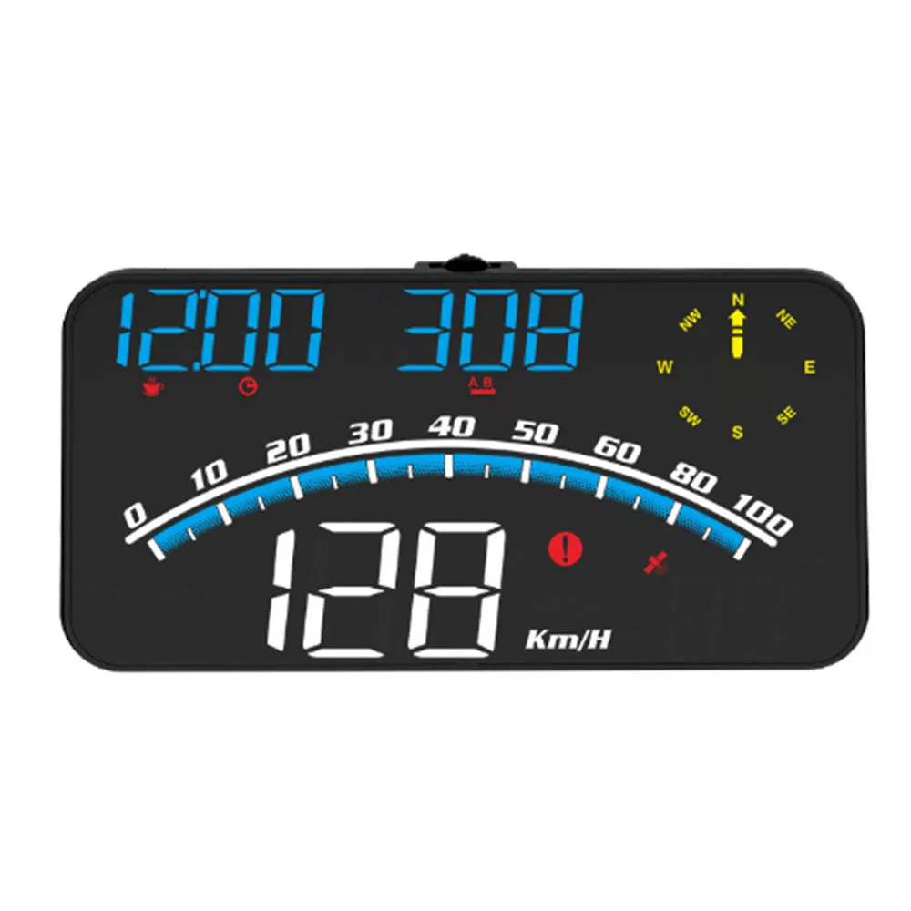 Universal Car Digital GPS Speedometer HUD Head Up Display for Vehicles MPH Overspeed Alarm