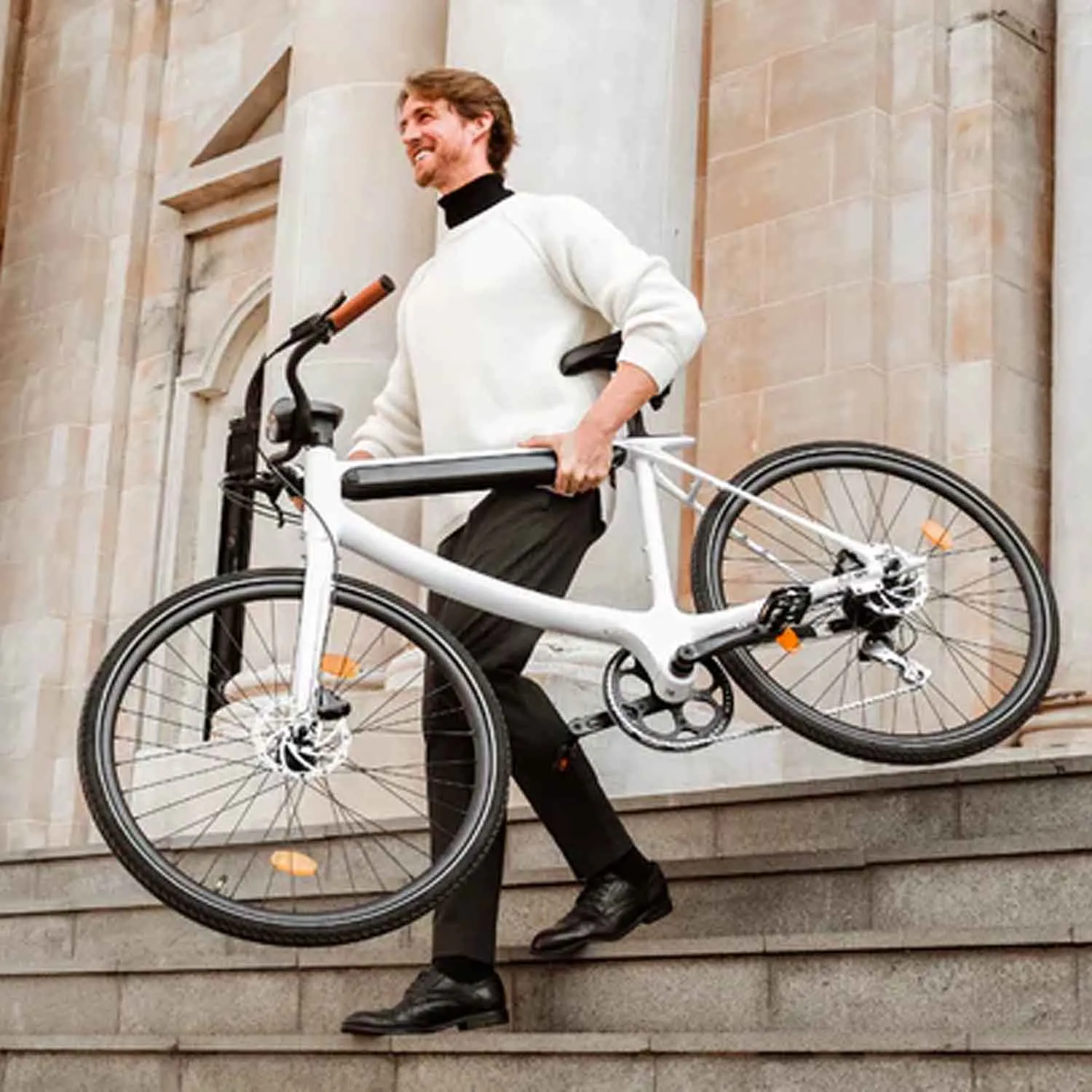 Urtopia Chord X, Step Through, White, Customized rear hub, 20 MPH Bike