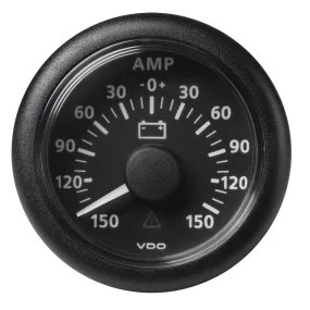 Veratron 52MM (2-1/16") ViewLine Battery Status Gauge -150/ 150AMP - Black Dial  Bezel [A2C59512329]